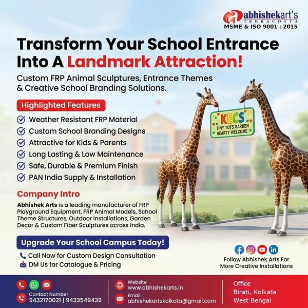 A school entrance is the first impression of your 