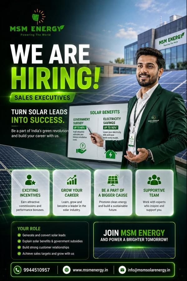 MSM Energy is looking for passionate and energetic