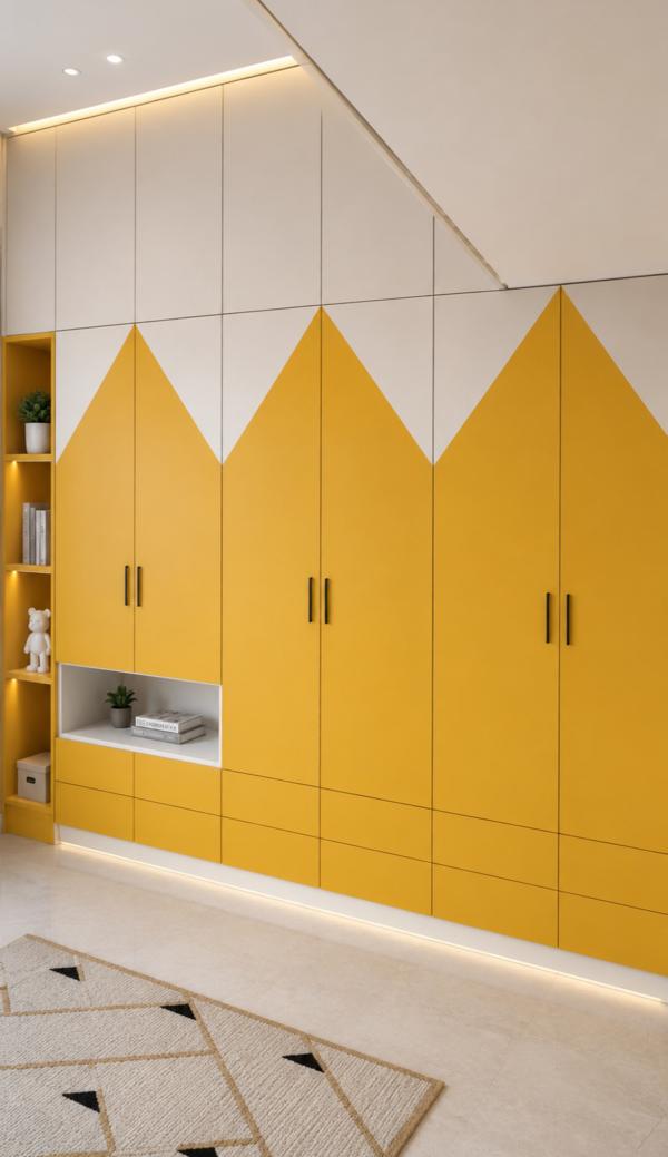 Modern wardrobe design showcases a perfect blend o