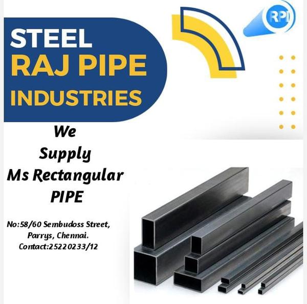 MS Rectangular Pipes 40*20*1.2mm to 400*200*12mm s