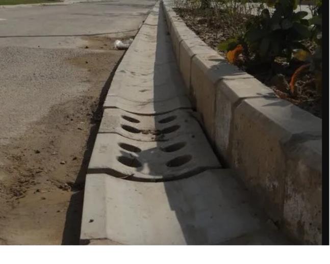 Igloo Saucer Drains are used to curved channels de