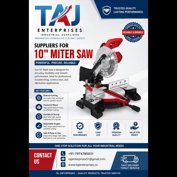AJ Enterprises offers premium-quality 10' Miter Sa
