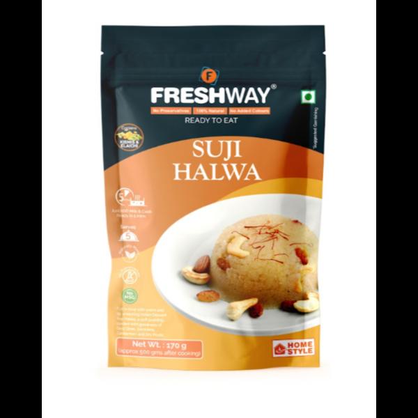 Freshway Suji Halwa is a traditional Indian desser