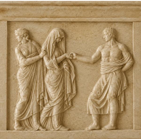 Hand-Carved Jodhpur Sandstone Relief Panel Timeles