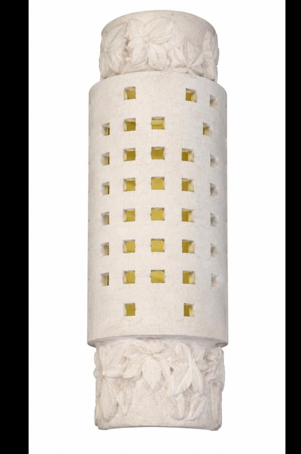 Hand-Carved Jodhpur Sandstone Wall Lantern – A Per