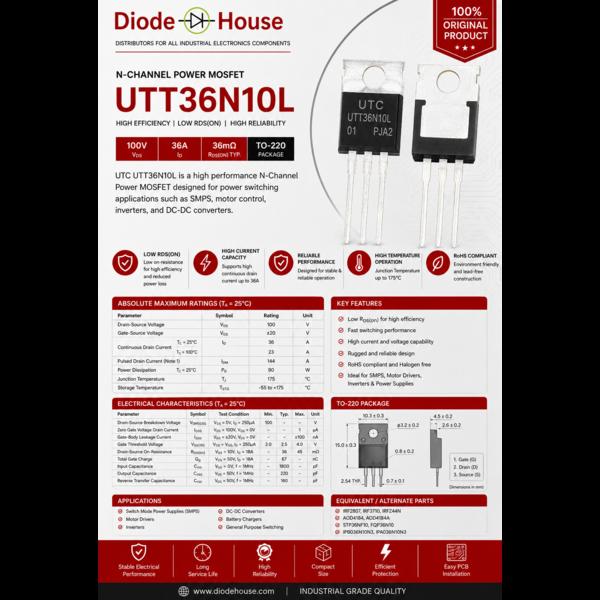 UTT36N10L N Channel Power