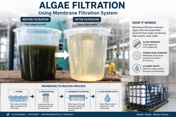 Our system effectively concentrates algae while re