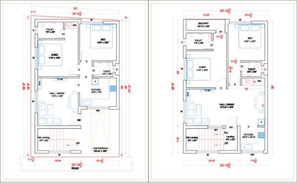 2D Drawing Plans : 2D architectural drawings (plan
