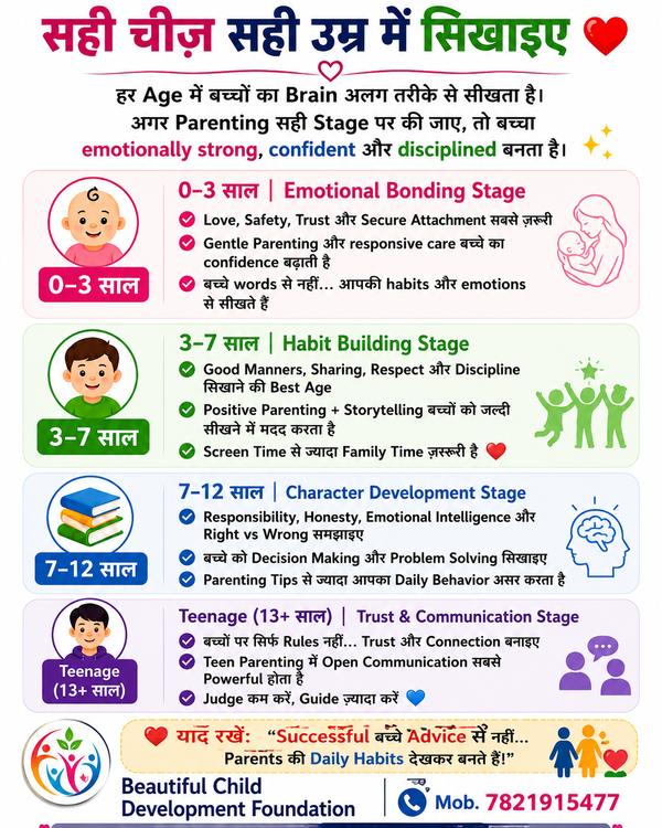 Beautiful child development foundation provided by