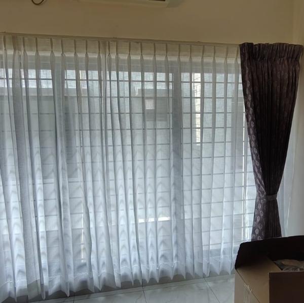 Double layer curtains 