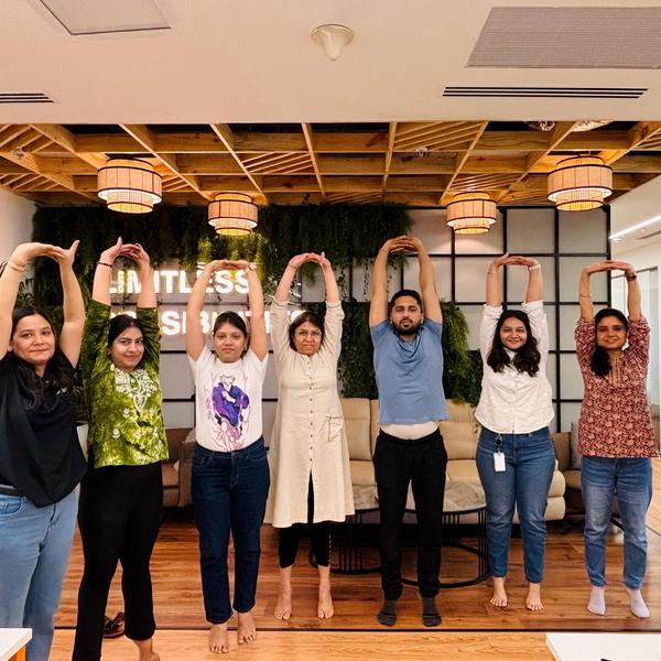 infinity yoga corporate sessio