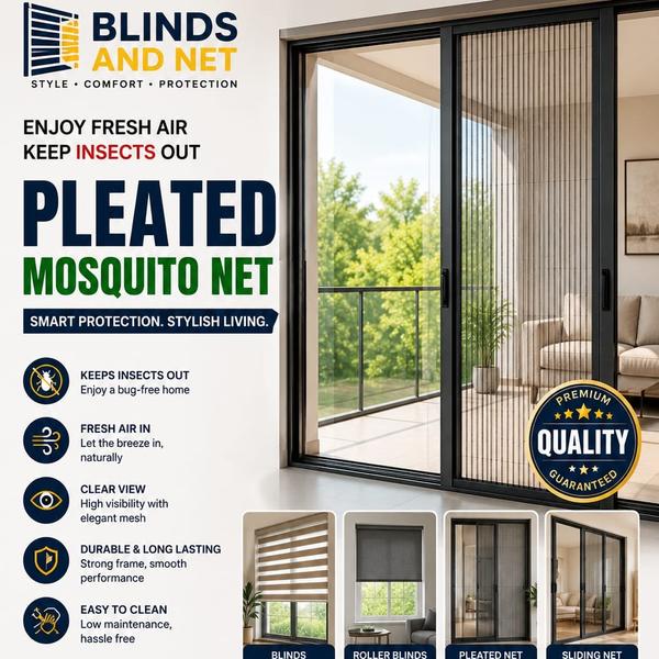 🏡 Pleated Mosquito Net – Smart Protection for You