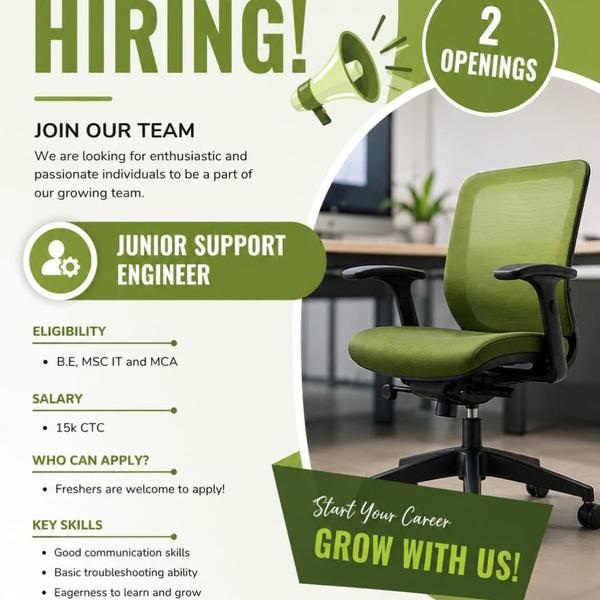 Junior support engineer on Coi