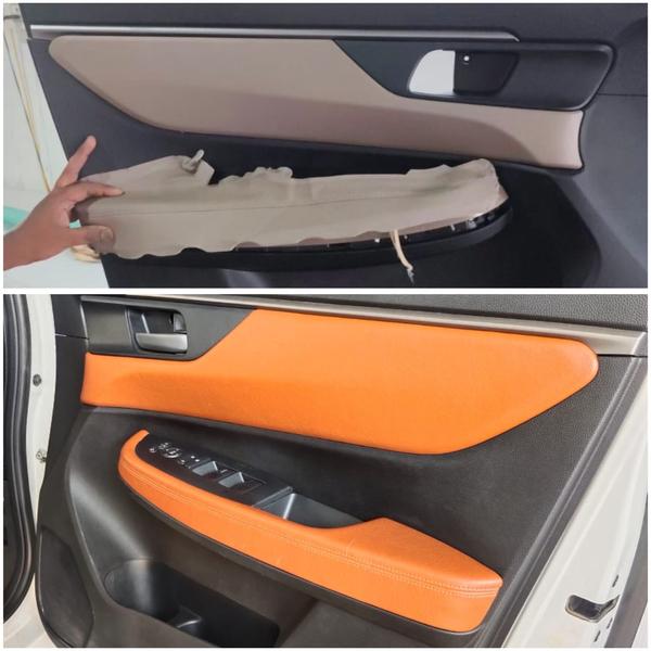 Premium leather door pad upgrade.Enhanced comfort