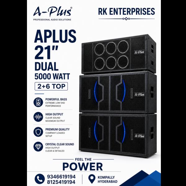 Aplus 21'' Dual 5000 watt 