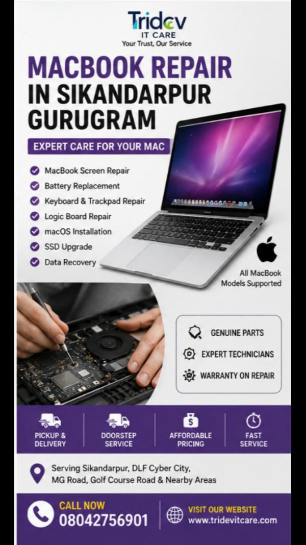 MacBook Repair in Sikandarpur Gurugram