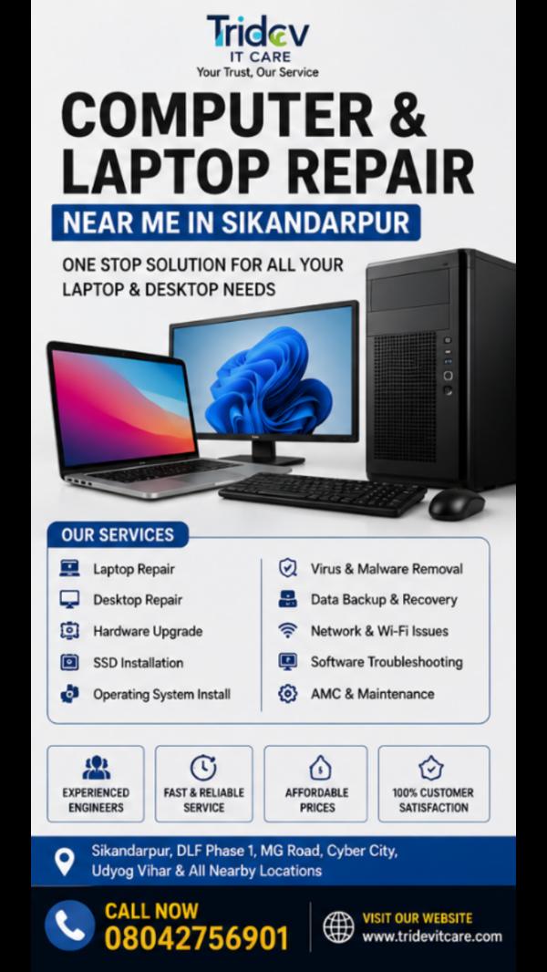 Computer & Laptop Repair Near Me in Sikandarpur