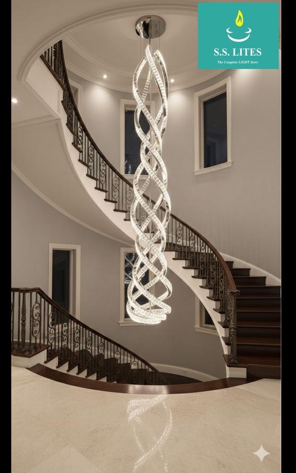 fancy staircase light sho