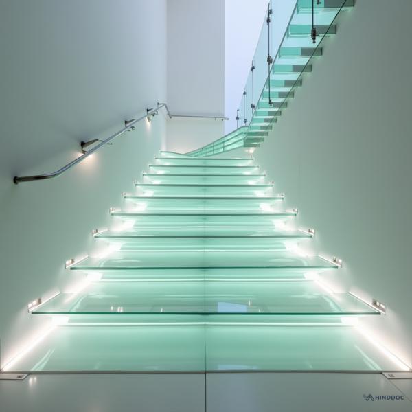 A stairway is a series of steps, either inside or