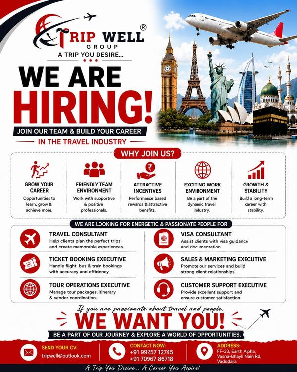 ✈️🌍 WE ARE HIRING – JOIN THE 