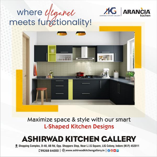 Showroom for Modular Kitchen in Indore Ashirwad Ki