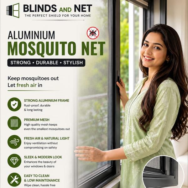 🦟 METAL FIX MOSQUITO NET 🦟 ✅ Strong Aluminium Fr