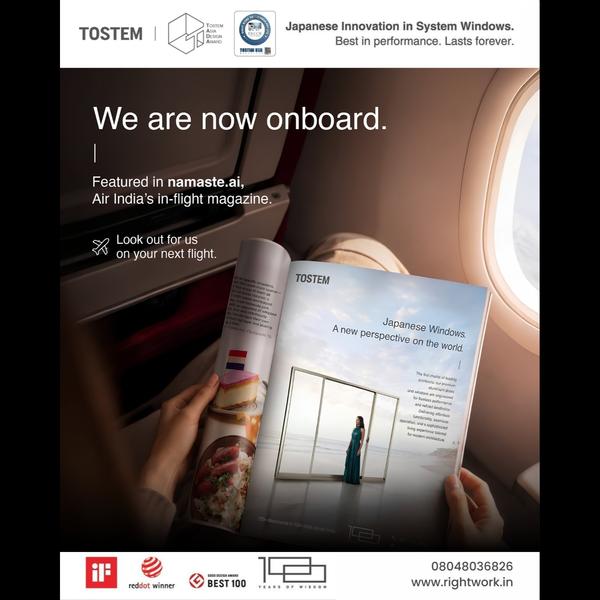 TOSTEM is featured in Air India’s in-flight magazi