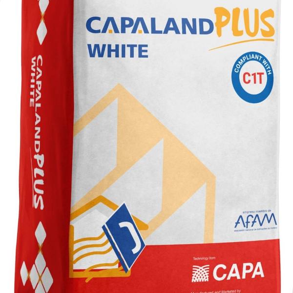 CAPALAND PLUS is polymer modified cement-based adh
