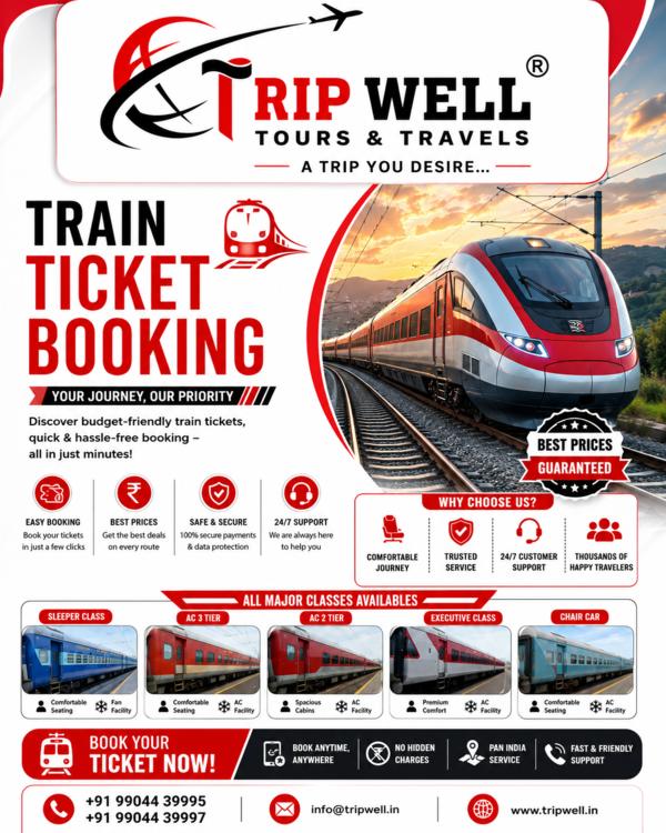 πβ¨ Train Ticket Booking Made