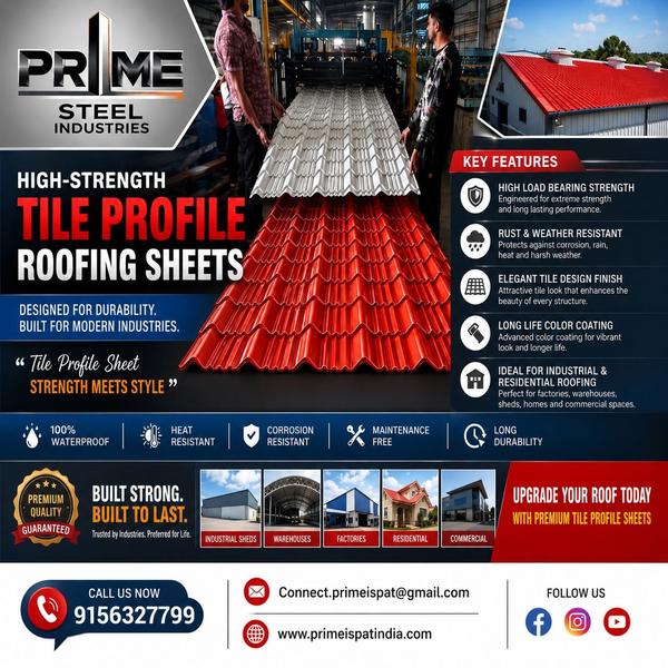 We Prime Steel is the leading Supplier for Tile Ro