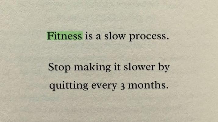 Stop looking for shortcuts Fit