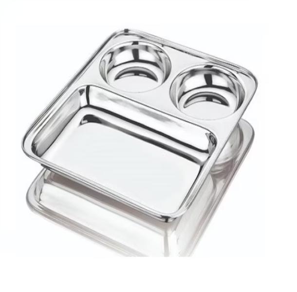 Stainless Steel Compartment Plates in Bangalore ar