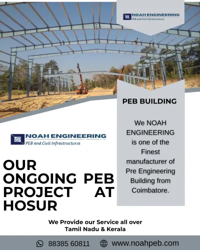 🏗️ Ongoing PEB Project at Hosur 🏗️Building the