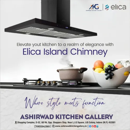 Elica Island Chimney in IndoreAshirwad Kitchen G