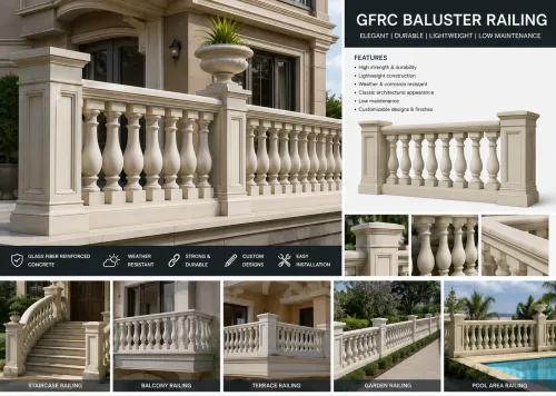 GFRC Baluster Railings (Glass Fiber Reinforced Con