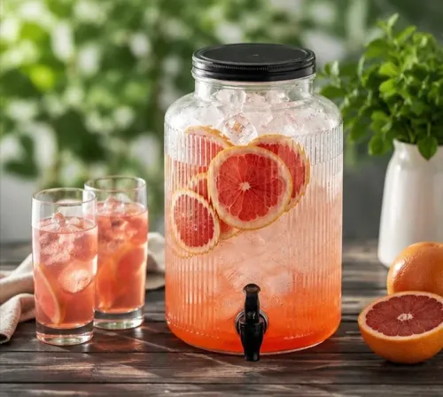 Glass Tank with Lid & Tap