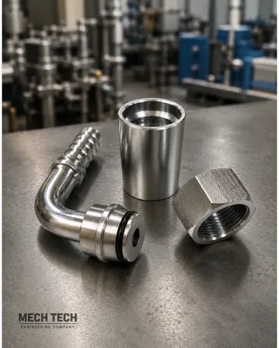 🔩 High Quality Hydraulic Elbow Fitting⚙️ Materia
