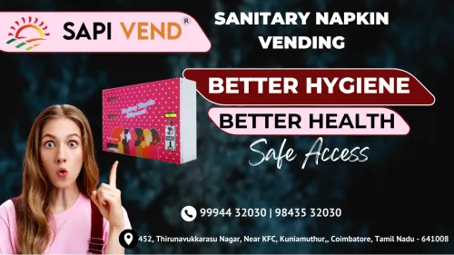 The SAPI VEND Sanitary Napkin Vending Machine guar