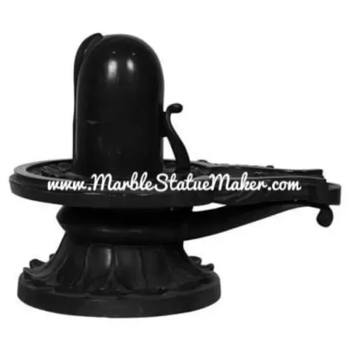 Black Marble Shivling statueBlack Stone Shivling 
