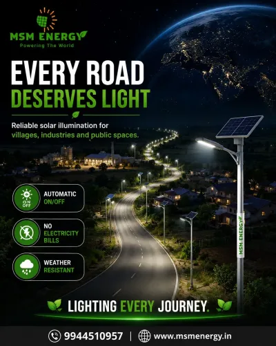Brighten your surroundings with MSM Solar Street L