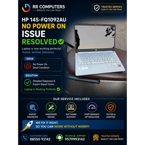 Dead laptop condition repaired