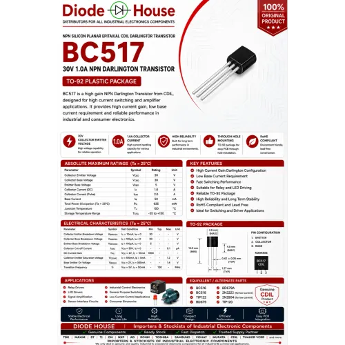 BC517 is a high gain NPN