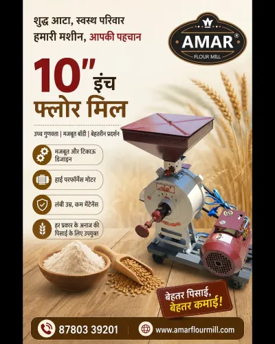 10 इंच रेगुलर आटा चक्की के लिए एक मजबूत और टिकाऊ क