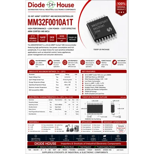 MM32F0010A1T is a high-pe
