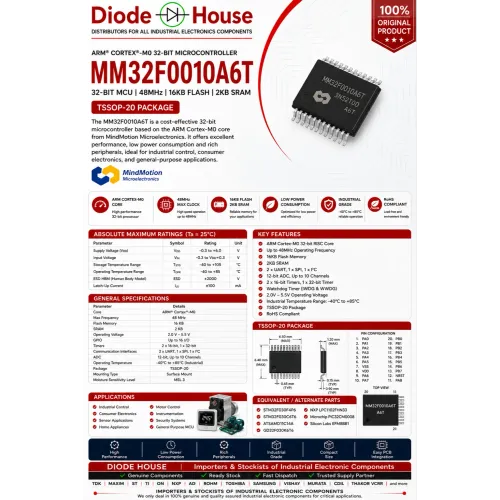 MM32F0010A6T is a high-pe