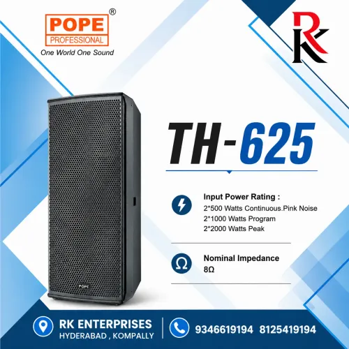 pope pro professional dual loaded speaker , pa sou