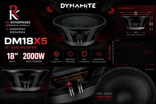 dynamite speakers , professional speakers , 18'' l
