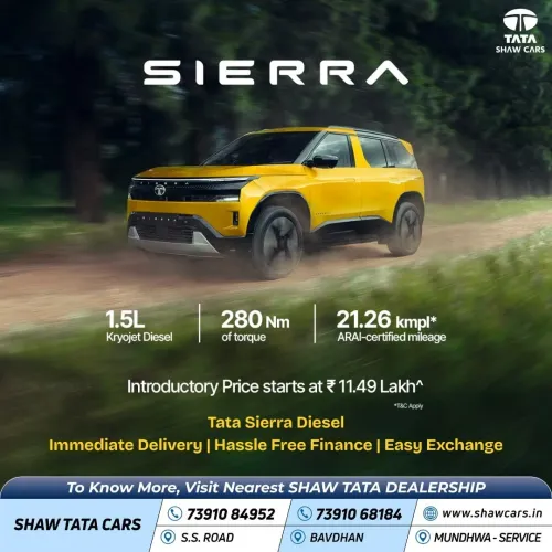  *Introducing the All-New Tata Sierra Diesel!* 💛�