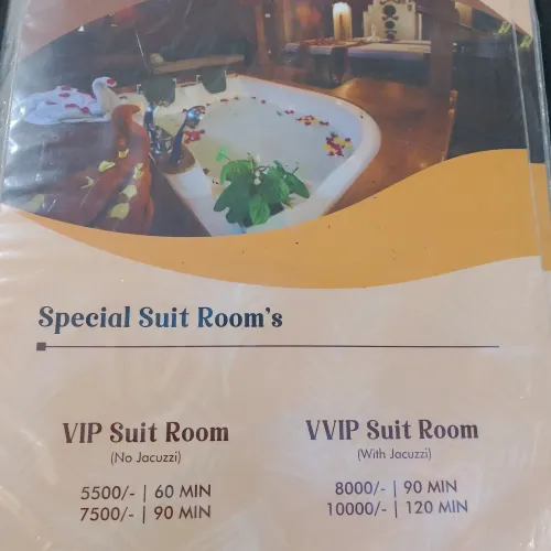 VIP 75min 5000 Jacuzzi 90min 7000