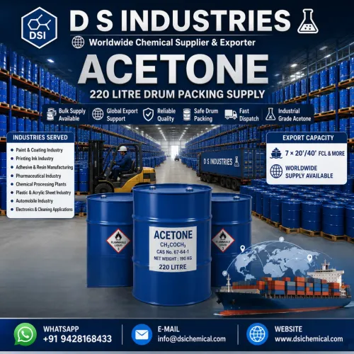 ACETONE We Leading D S INDUSTRIES Best Acetone Sup